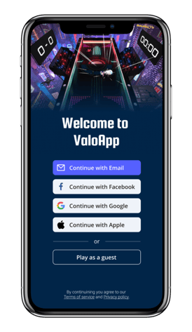 ValoApp, the official mobile and web application of ValoLeague